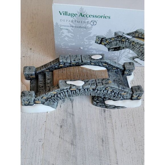 Dept 56 4025461 Limestone Footbridge village accessory xmas - Picture 3 of 5